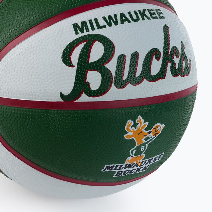 Mini basketbal Wilson NBA Team Retro Mini Milwaukee Bucks zelený WTB3200XBMIL 3