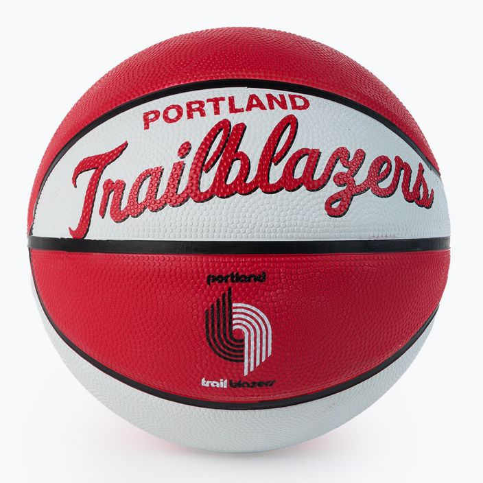 Wilson NBA Team Retro Mini Portland Trail Blazers Basketball Red WTB3200XBPOR
