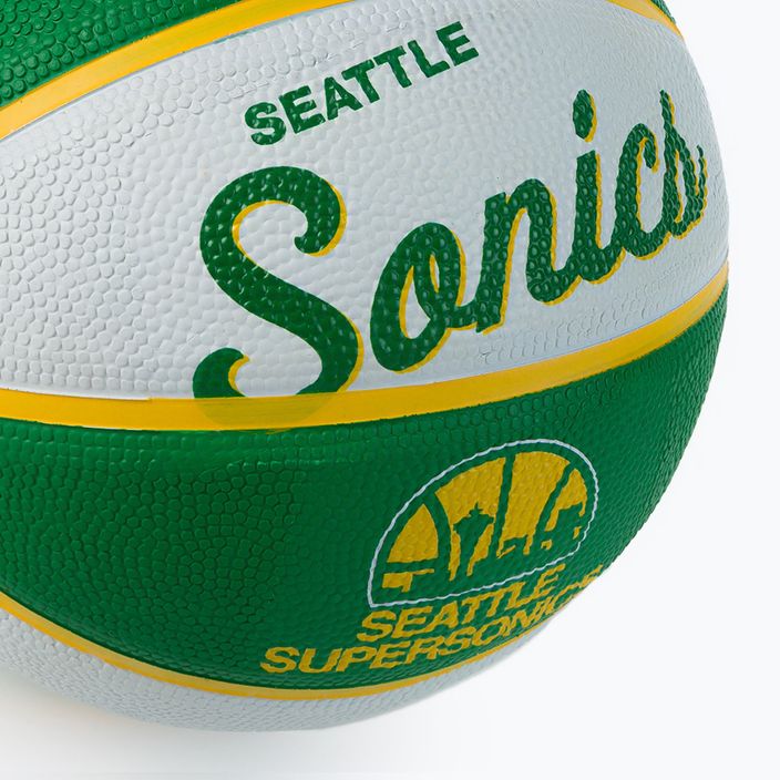 Wilson NBA Team Retro Mini Seattle SuperSonics basketbal zelený WTB3200XBSEA 3