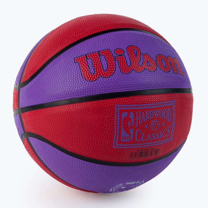 Wilson NBA Team Retro Mini Toronto Raptors Basketball Red WTB3200XBTOR 2