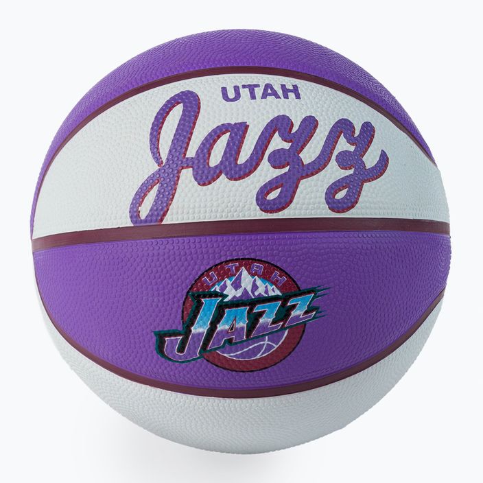 Mini basketbal Wilson NBA Team Retro Mini Utah Jazz purple WTB3200XBUTA