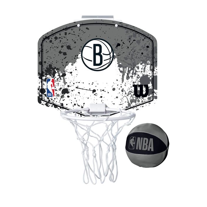 Sada na mini košíkovou Wilson NBA Team Mini Hoop Brooklyn Nets black 2