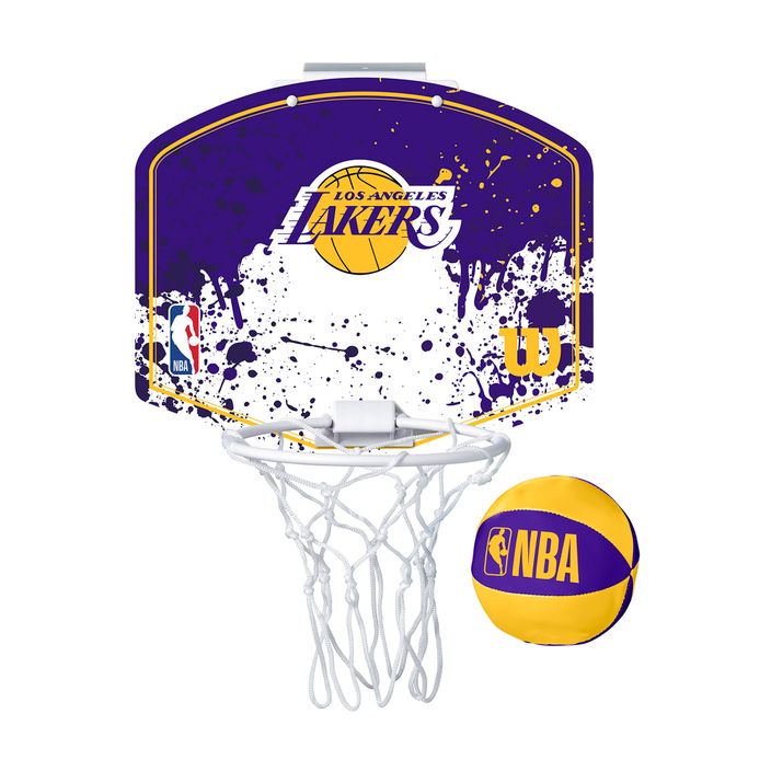 Sada na mini košíkovou Wilson NBA Team Mini Hoop Los Angeles Lakers 2