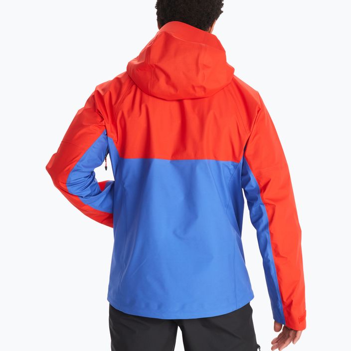 Marmot Mitre Peak GTX pánská bunda do deště červeno-modrá M12685-21750 2