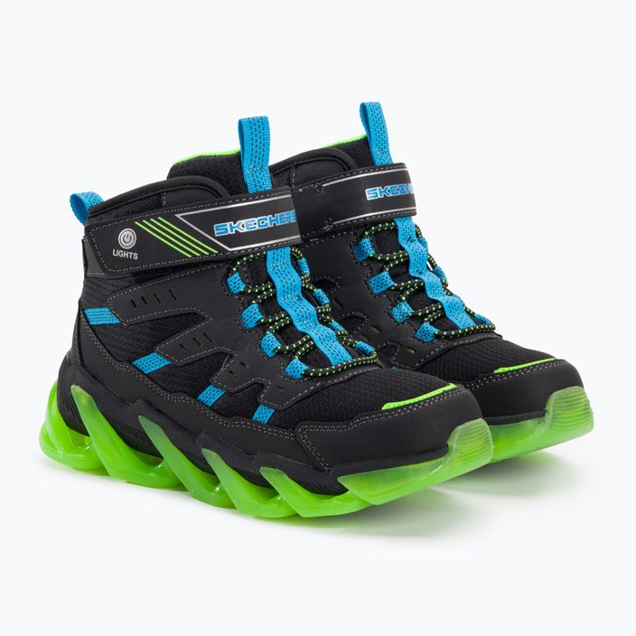 Dětské boty SKECHERS Mega-Surge Flash Breeze black/blue/lime 4