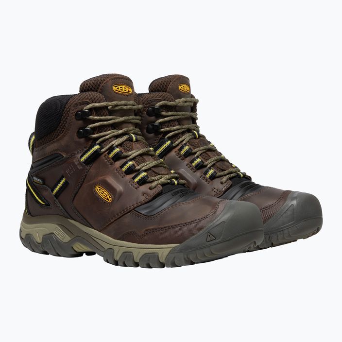 Pánská trekingová obuv KEEN Ridge Flex Mid hnědá 1026614 12