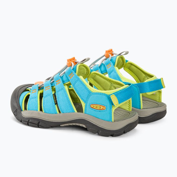 Juniorské sandály KEEN Newport Boundless blue atoll/daiquiri green 3