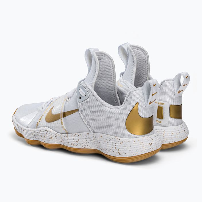Volejbalová obuv Nike React Hyperset SE bílo-zlatá DJ4473-170 3
