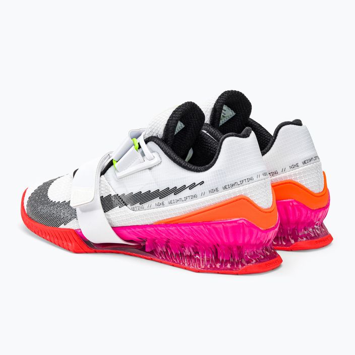Nike Romaleos 4 Olympic Colorway vzpěračské boty bílá/černá/jasně karmínová 3