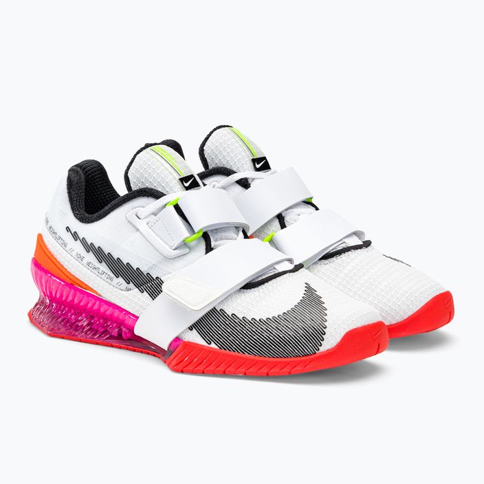 Nike Romaleos 4 Olympic Colorway vzpěračské boty bílá/černá/jasně karmínová 4
