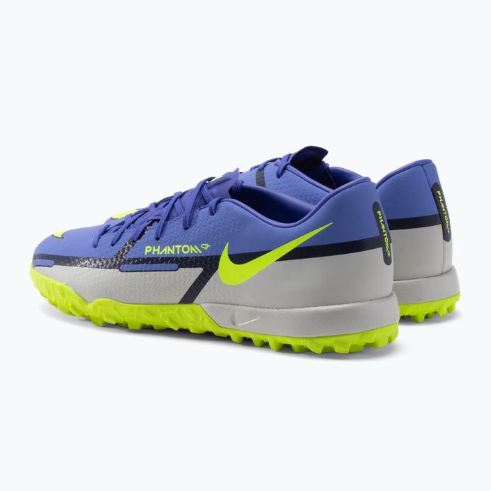 Pánské fotbalové boty Nike Phantom GT2 Academy TF modré DC0803-570 3