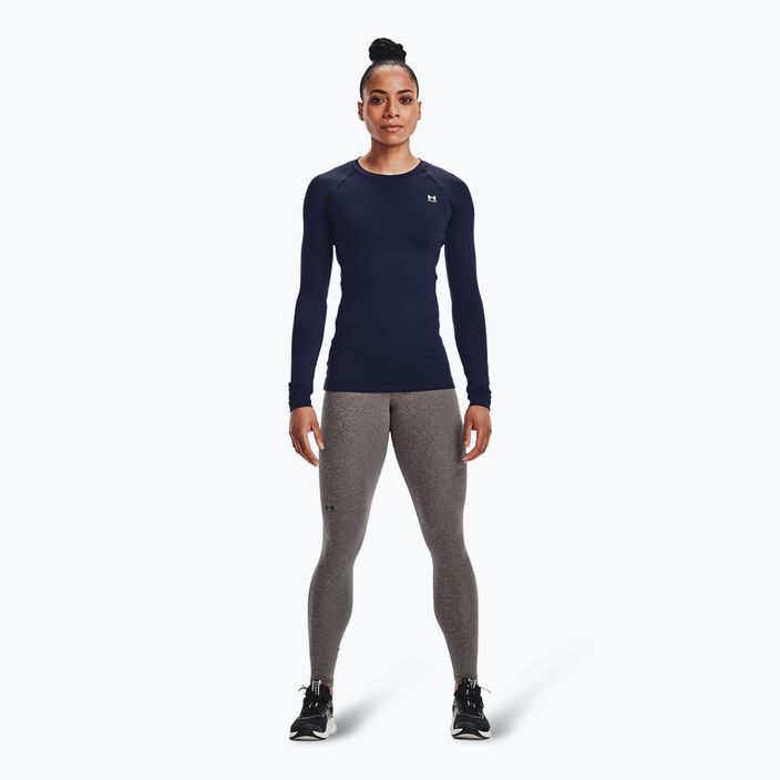 Dámské fitness legíny  Under Armour ColdGear Authentics charcoal light heather/black 2