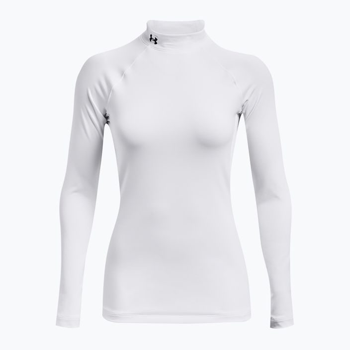 Dámské tričko Longsleeve Under Armour Authentics CG Mockneck white/black 7