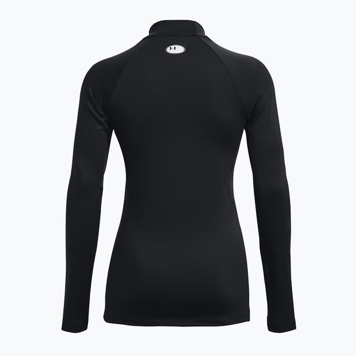 Dámské tričko Longsleeve Under Armour Authentics CG Mockneck black/white 6