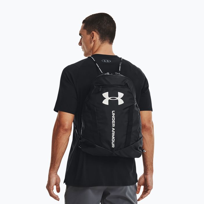 Under Armour Undeniable Sackpack 20 l černá/černá/metalická stříbrná 6