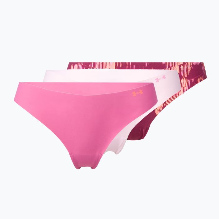 Dámské bezešvé kalhotky Under Armour Ps Thong 3-Pack pink 1325617-669