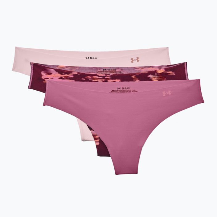 Dámské bezešvé kalhotky Under Armour Ps Thong 3-Pack pink 1325617-669 9