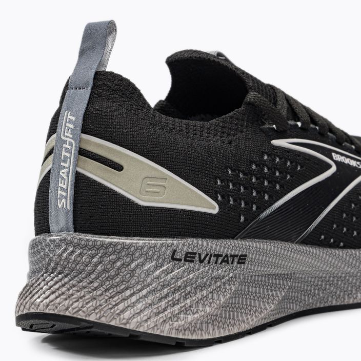 Brooks Levitate StealthFit 6 pánské běžecké boty černé 1103971D046 9