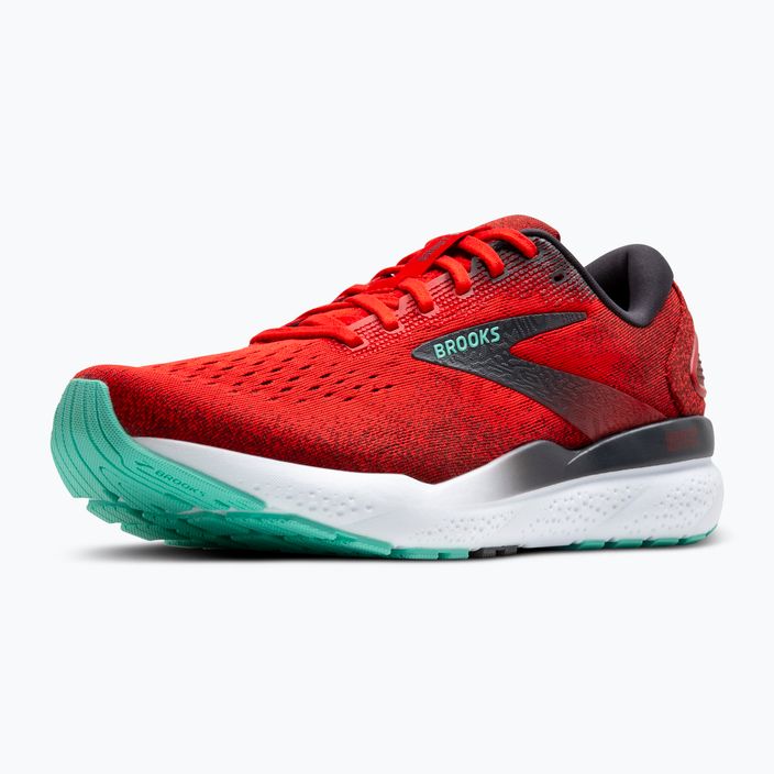 Brooks Ghost 16 pánské běžecké boty fiery red/ebony/cockatoo 4