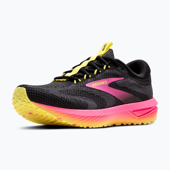 Dámské běžecké boty Brooks Revel 7 black/pink/lemon tonic 4