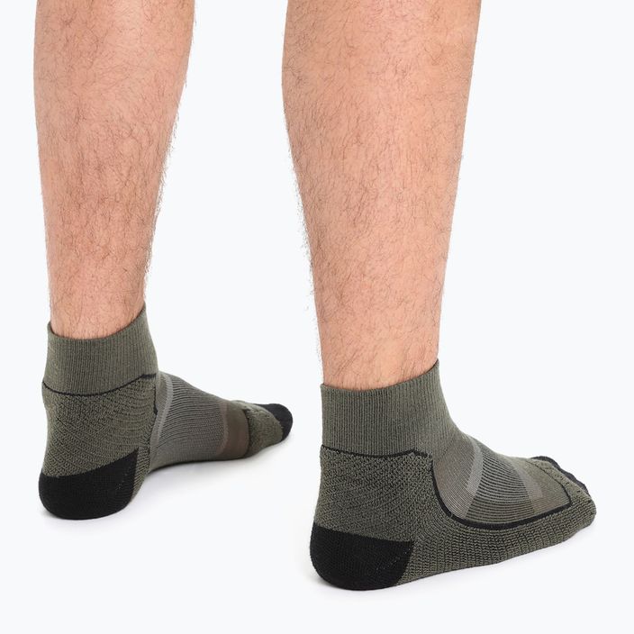 Pánské trekové ponožky  icebreaker Hike+ Light Mini loden/blk/gritsone hthr 4