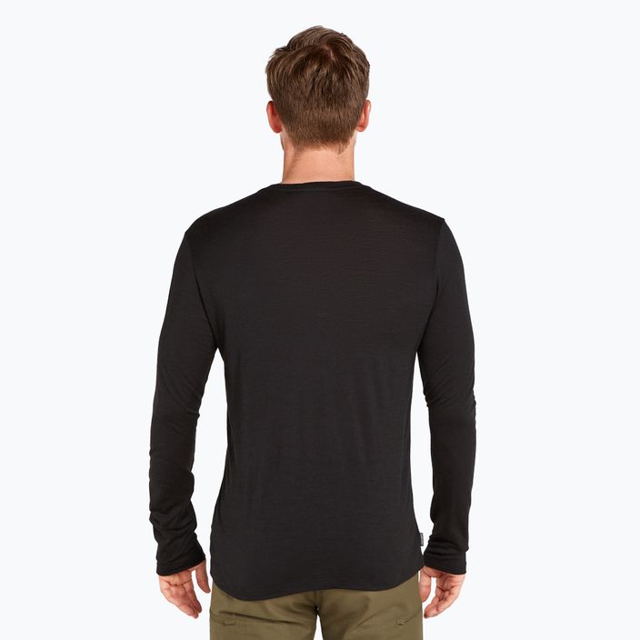 Pánské tričko Longsleeve Icebreaker Merino 150 Tech Lite Bear Lift black 3