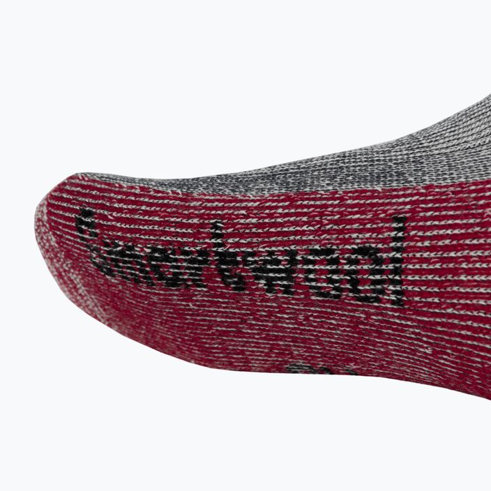 Trekingové ponožky Smartwool Classic Mountaineer Maximum Cushion Crew šedo-červené SW0133000031 5