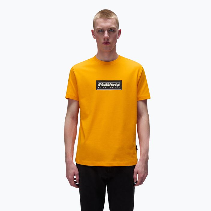 Pánské tričko Napapijri S-Box Logo orange marigold