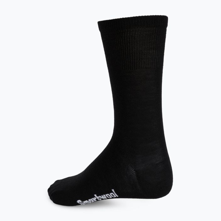 Pánské trekingové ponožky Smartwool Classic Hike Zero Cushion Liner Crew černé SW0016500011 2