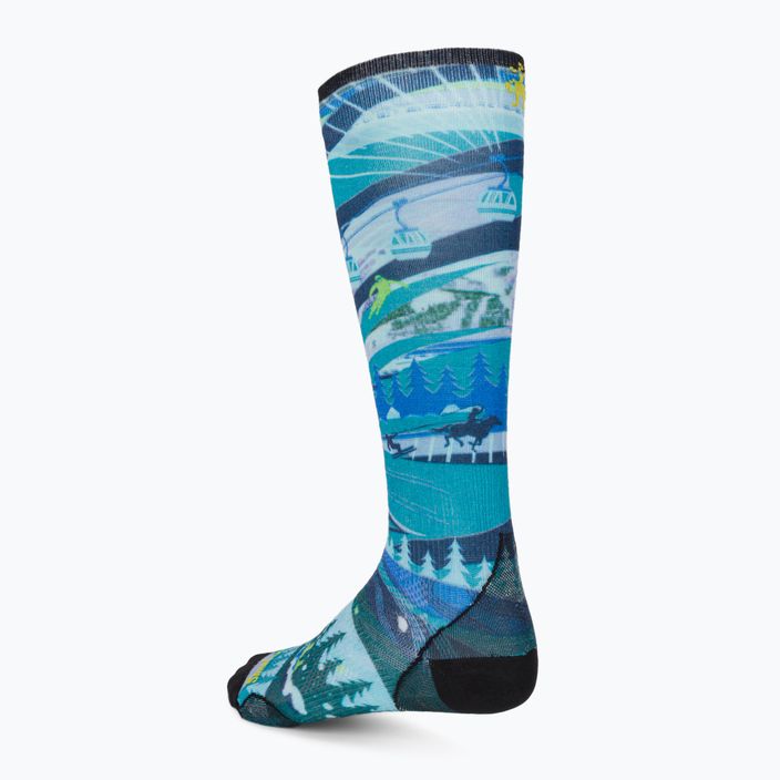 Dámské lyžařské ponožky Smartwool Performance Ski Zero Cushion Skication Print OTC modré SW001629E181 2