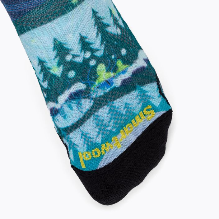 Dámské lyžařské ponožky Smartwool Performance Ski Zero Cushion Skication Print OTC modré SW001629E181 3