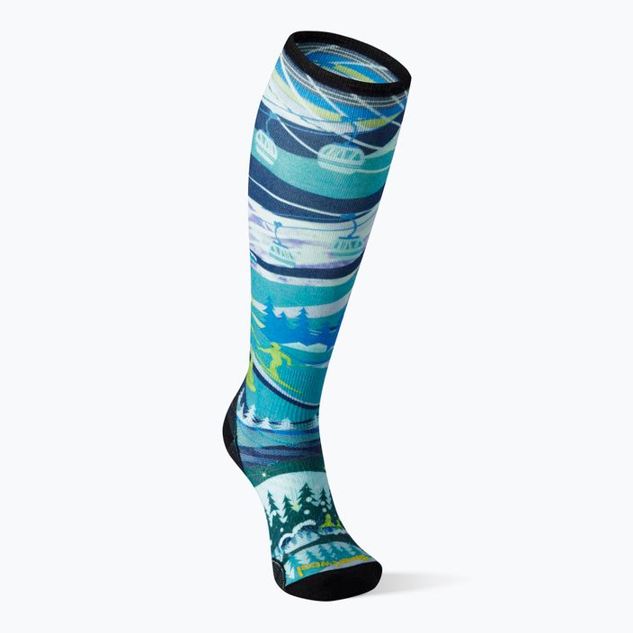 Dámské lyžařské ponožky Smartwool Performance Ski Zero Cushion Skication Print OTC modré SW001629E181 4