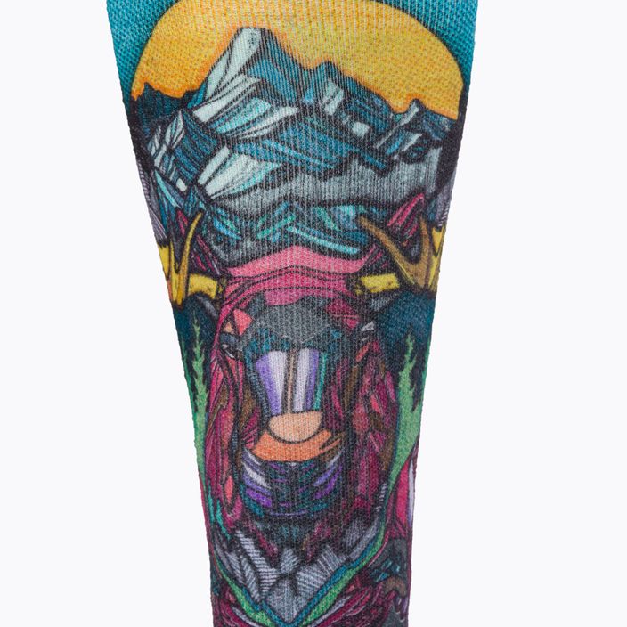 Dámské lyžařské ponožky Smartwool Performance Ski Targeted Cushion Nature Within Print OTC tmavě modré SW0015640921 4