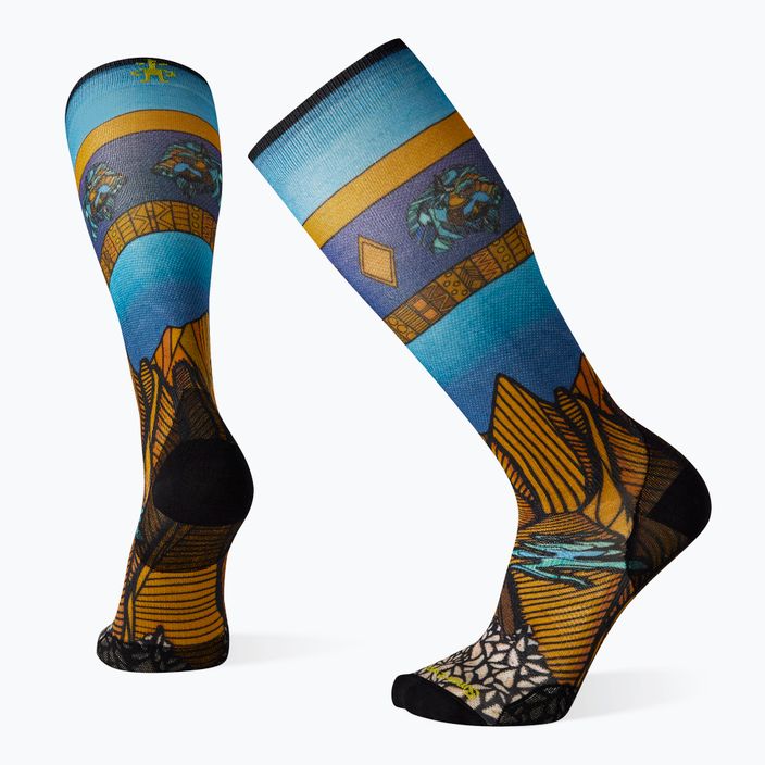 Lyžařské ponožky Smartwool Performance Ski Zero Cushion Mountain Escape Print OTC modré SW001595A371 6