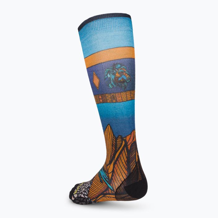 Lyžařské ponožky Smartwool Performance Ski Zero Cushion Mountain Escape Print OTC modré SW001595A371 2