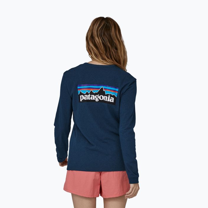 Dámské trekingové tričko Patagonia P-6 Logo Responsibili-Tee LS tidepool blue 2