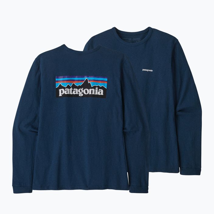 Dámské trekingové tričko Patagonia P-6 Logo Responsibili-Tee LS tidepool blue 7