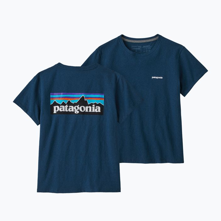 Dámské trekingové tričko Patagonia P-6 Logo Responsibili-Tee tidepool blue 7
