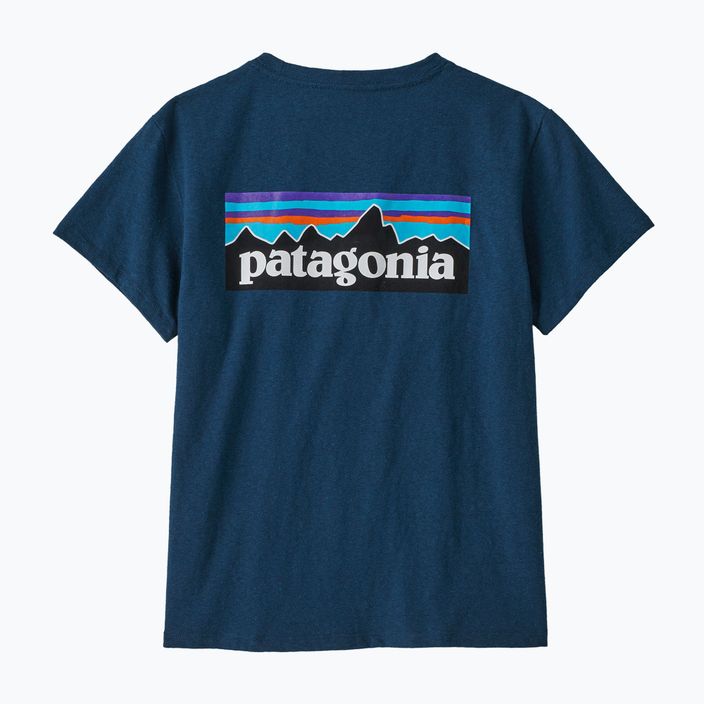 Dámské trekingové tričko Patagonia P-6 Logo Responsibili-Tee tidepool blue 9