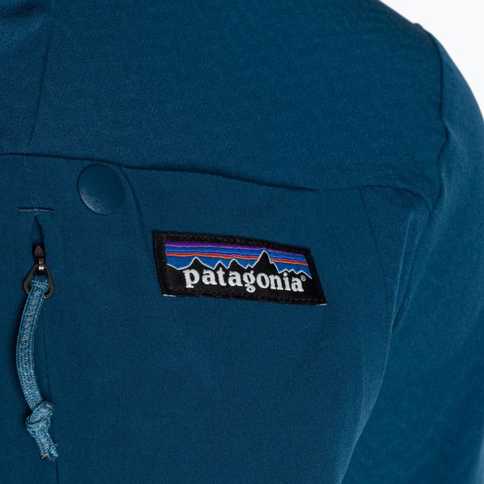 Dámská softshellová bunda Patagonia R1 CrossStrata Hoody lagom blue 12