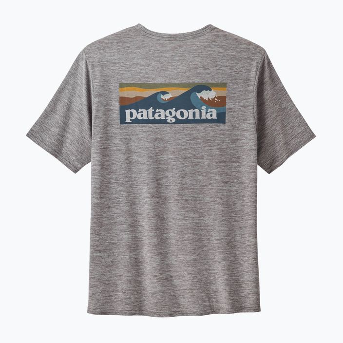 Pánské tričko Patagonia Cap Cool Daily Graphic Shirt Waters boardshort logo abalone blue/grey 4