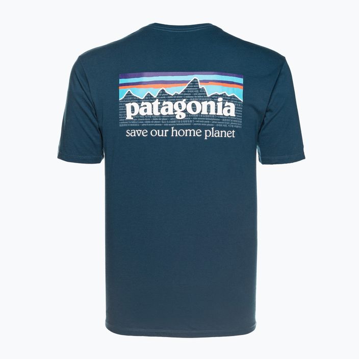 Pánské trekové tričko Patagonia P-6 Mission Organic lagom blue 2
