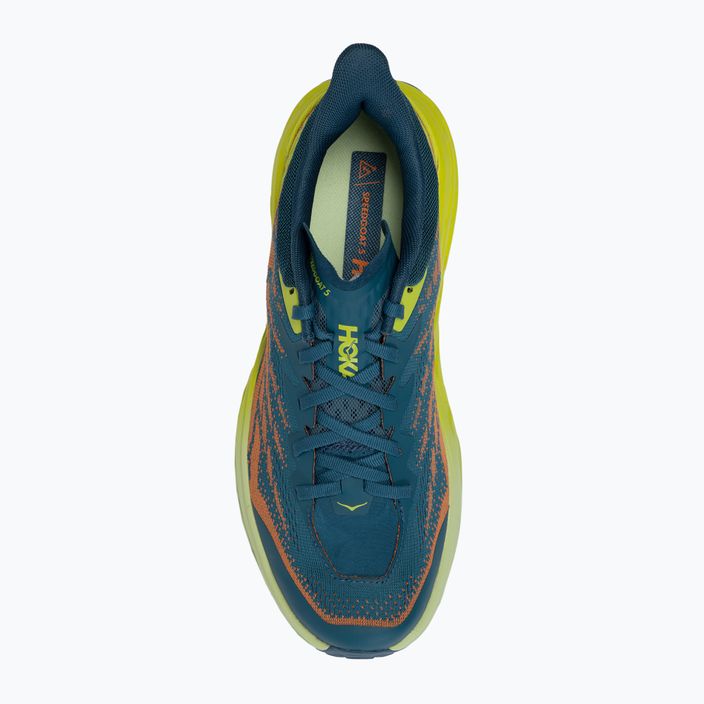 Pánská běžecká obuv HOKA Speedgoat 5 modro-zelená 1123157-BCEP 5