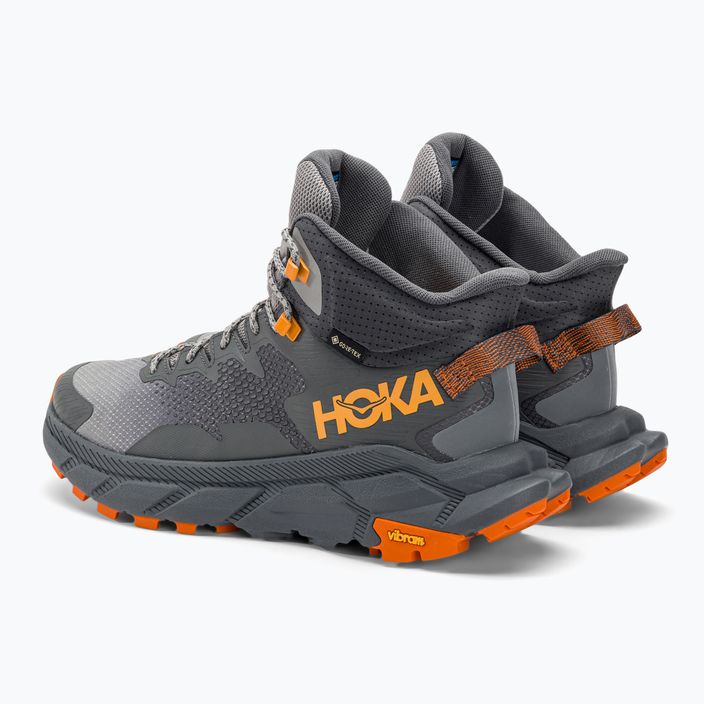 Pánské trekové boty HOKA Trail Code GTX castlerock/persimmon orange 3
