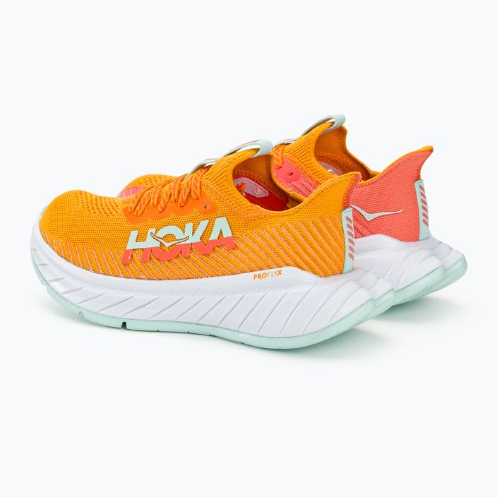 Dámské běžecké boty   HOKA Carbon X 3 radiant yellow/camellia 4