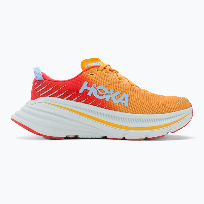 Pánské běžecké boty HOKA Bondi X fiesta/amber yellow 2