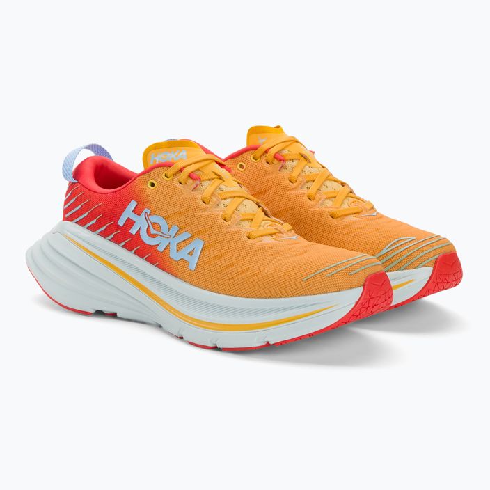 Pánské běžecké boty HOKA Bondi X fiesta/amber yellow 4