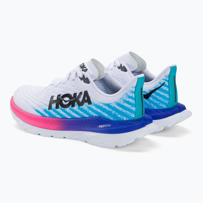 Pánské běžecké boty HOKA Mach 5 white/scuba blue 3