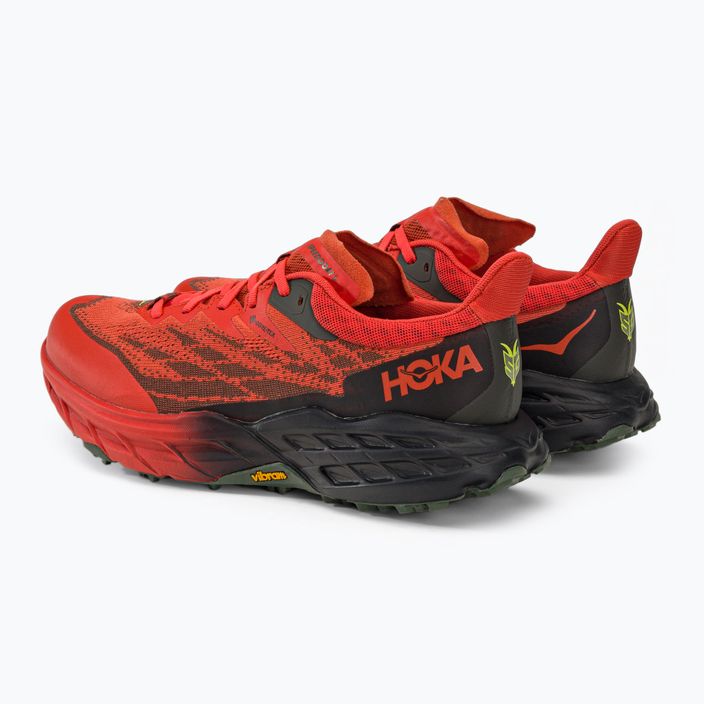 Pánská běžecká obuv HOKA Speedgoat 5 GTX červená 1127912-FTHY 3
