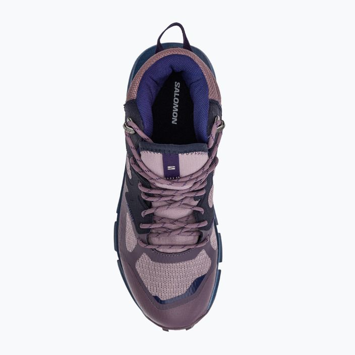 Dámské turistické boty Salomon Predict Hike Mid GTX fialový L41737000 6
